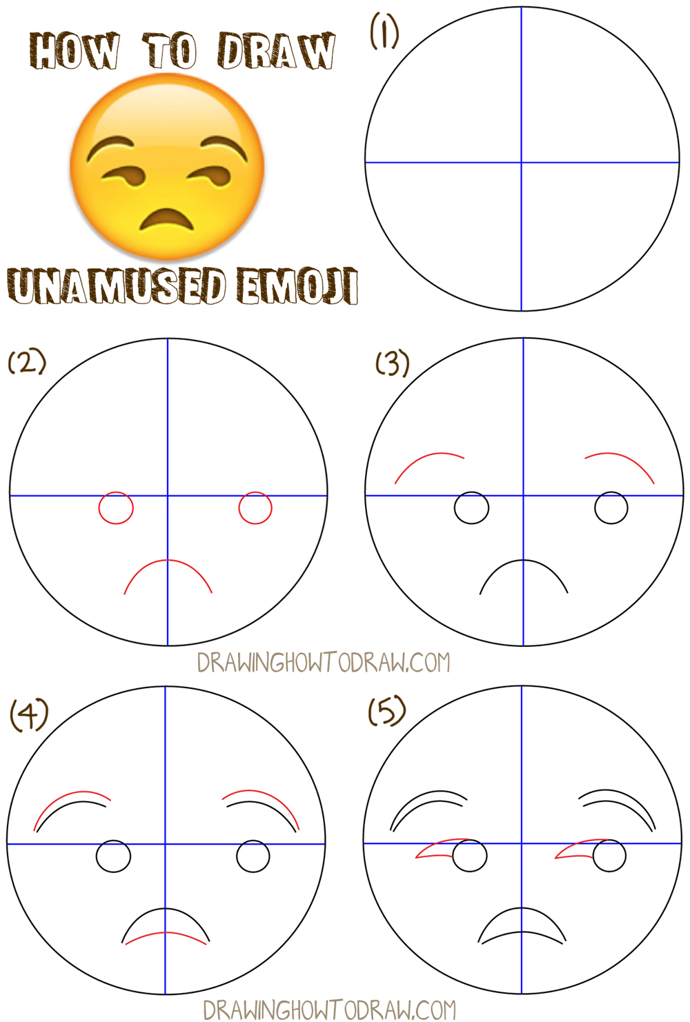 1000x1482 How To Draw Unamused Emoji Face Or Meh Face With Easy Drawing