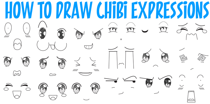 800x396 How To Draw Chibi Emotions And Expressions In Easy Step By Step