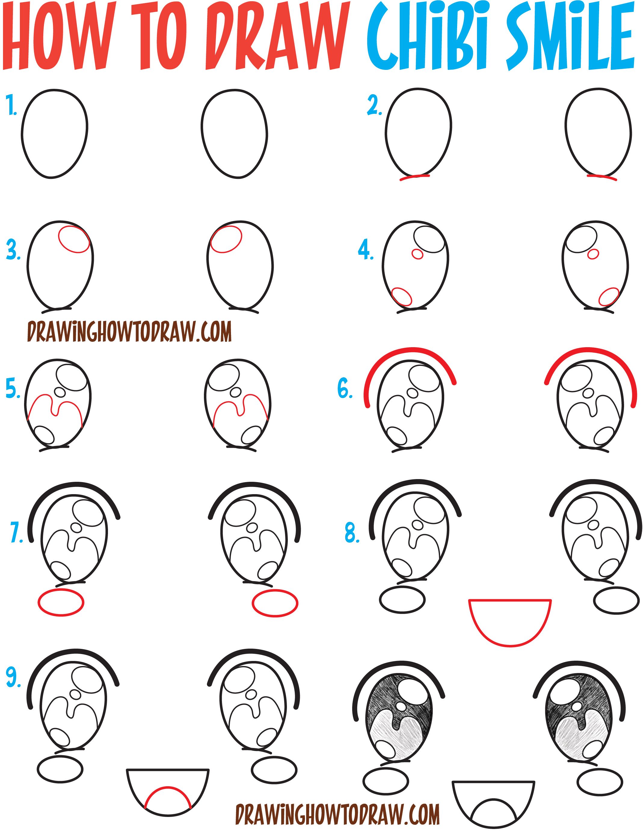 2138x2763 How To Draw Happy Smiling Laughing Chibi Expressions