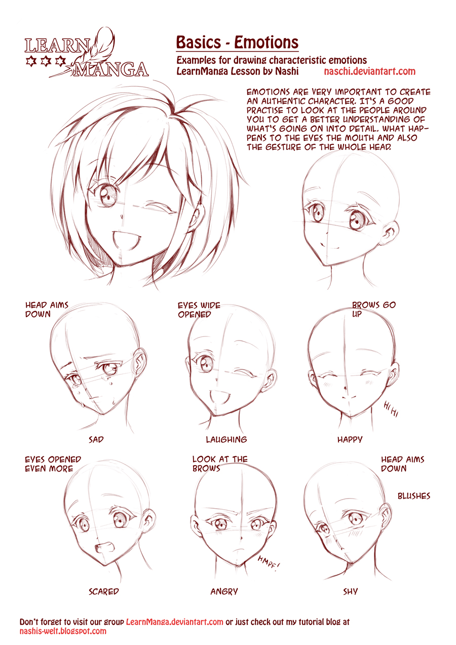 900x1273 Learn Manga Emotions By Naschi