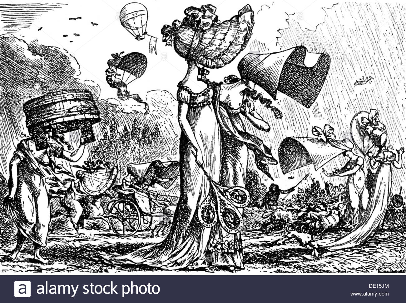 1300x973 Fashion 19th Century Women's Clothing Of The Empire Period Drawing