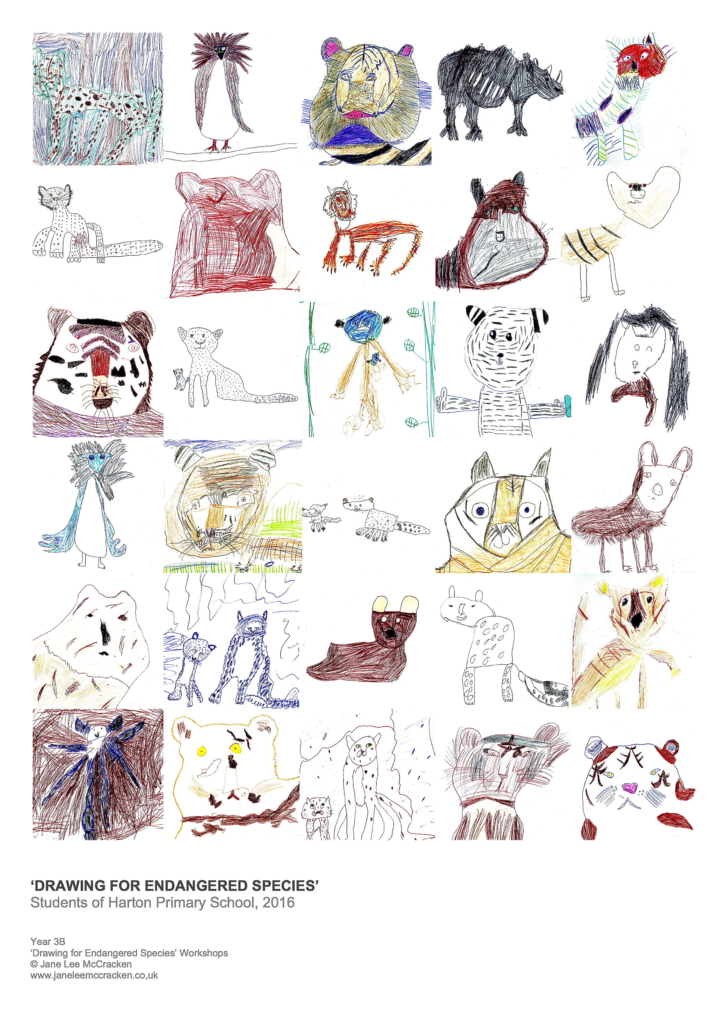 2480x3507 Drawing For Endangered Species Harton Primary School