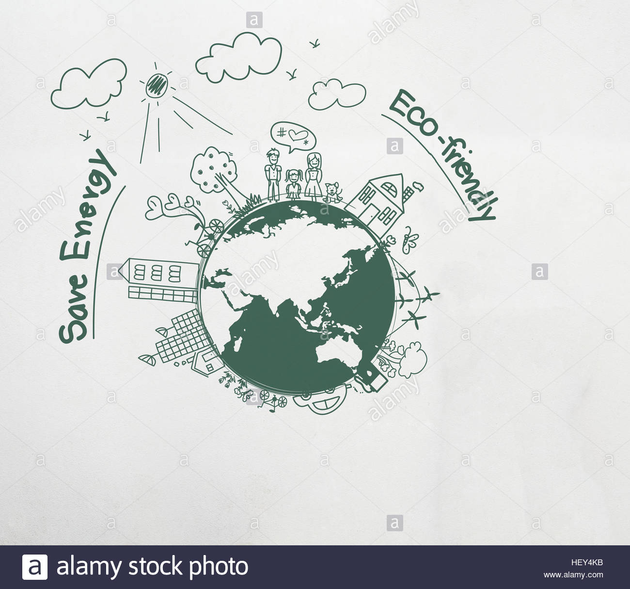 1300x1214 Painted On A White Wall Creative Drawing Eco Friendly, Save Energy