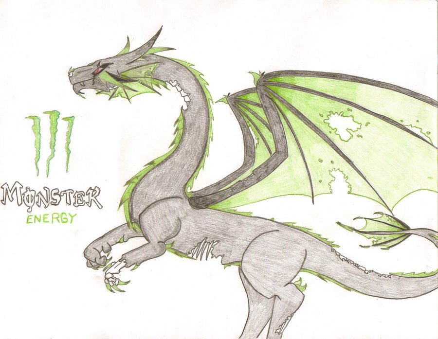 900x697 Zombie Monster Energy Dragon By Messyartwok