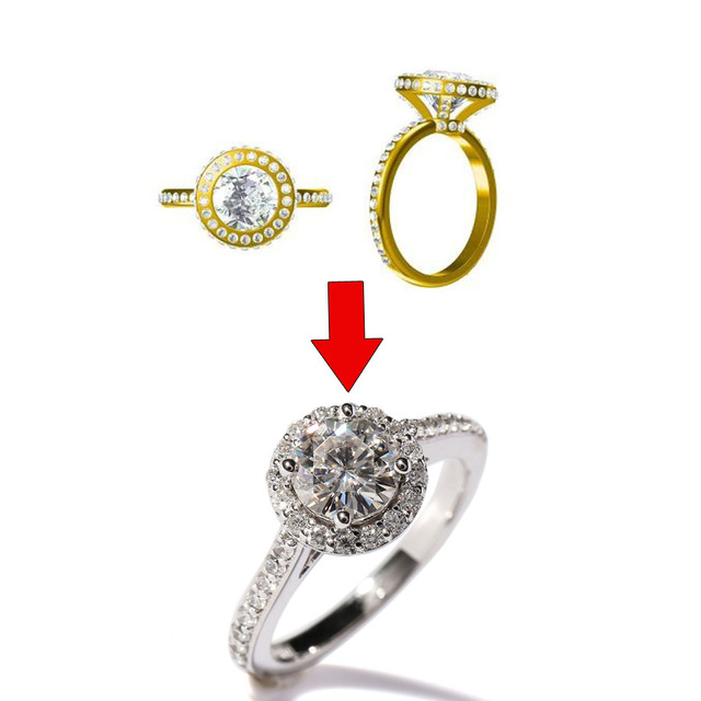 640x640 Transgem Customized Jewelry Service.(This Is Drawing The Cad Image