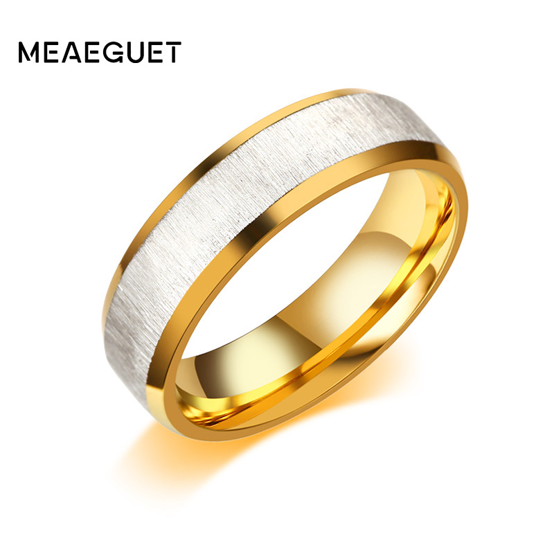 800x800 Meaeguet Trendy Drawing Stainless Steel Wedding Engagement Ring