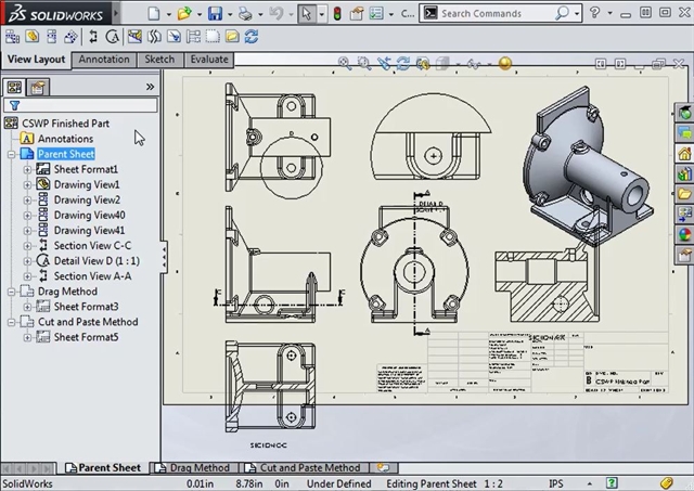 640x453 How To Move Drawing Views Between Sheets In Solidworks