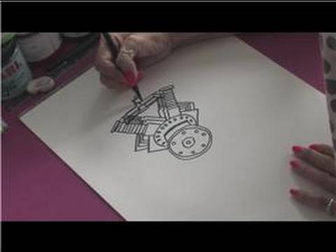 480x360 How To Draw Cars How To Draw A Car Engine
