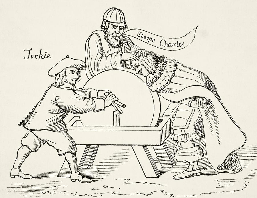 900x695 King Charles I Of England On The Drawing By Vintage Design Pics