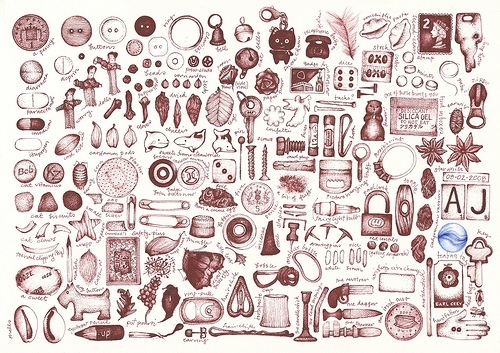 500x353 Andrea Joseph, Collection, Detail, Drawing, England, Everyday