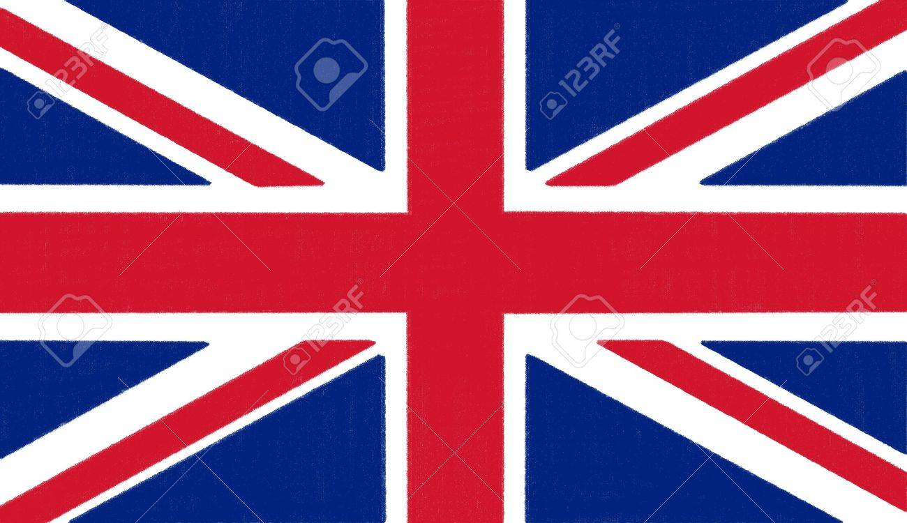 1300x750 England Flag Drawing By Pastel On Charcoal Paper Stock Photo
