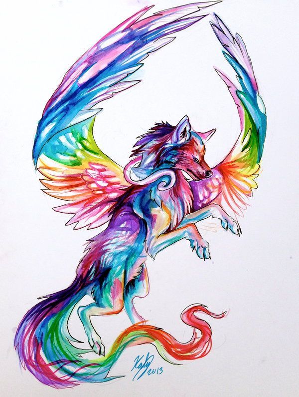 600x795 Epic Wolf With Wings