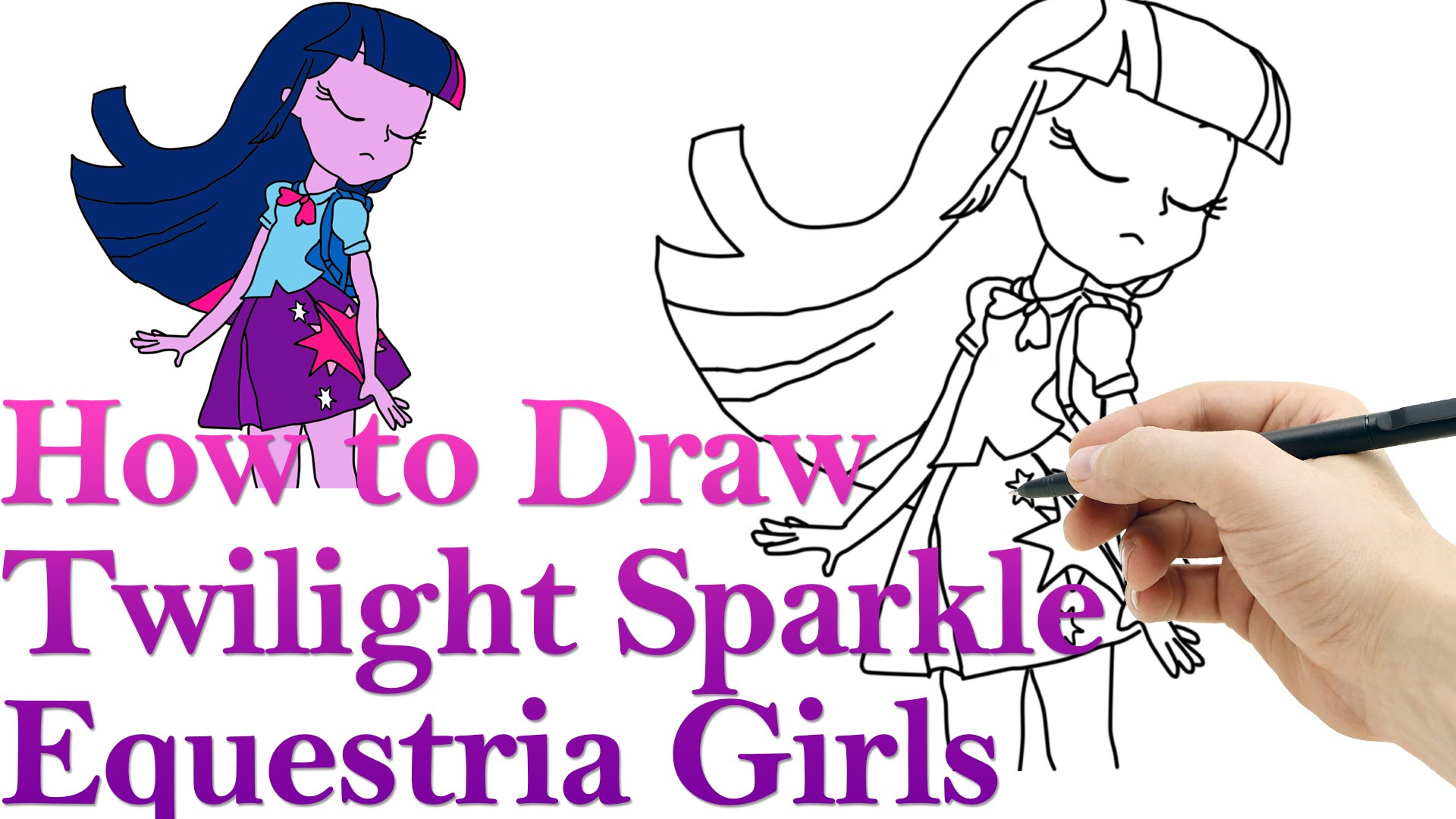 1920x1080 How To Draw Twilight Sparkle, Equestria Girls Hde