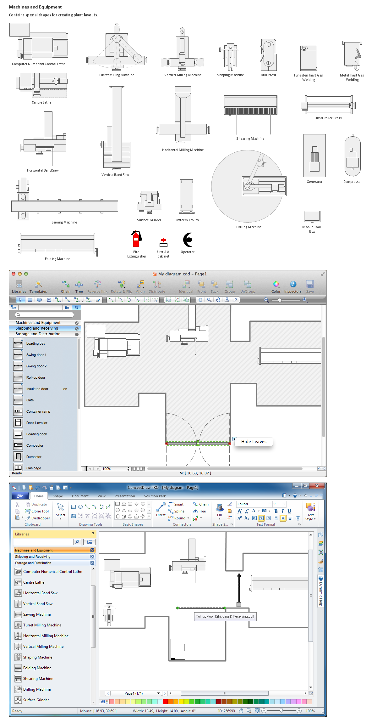 1200x2300 Building Drawing Tools Design Element Machines And Equipment