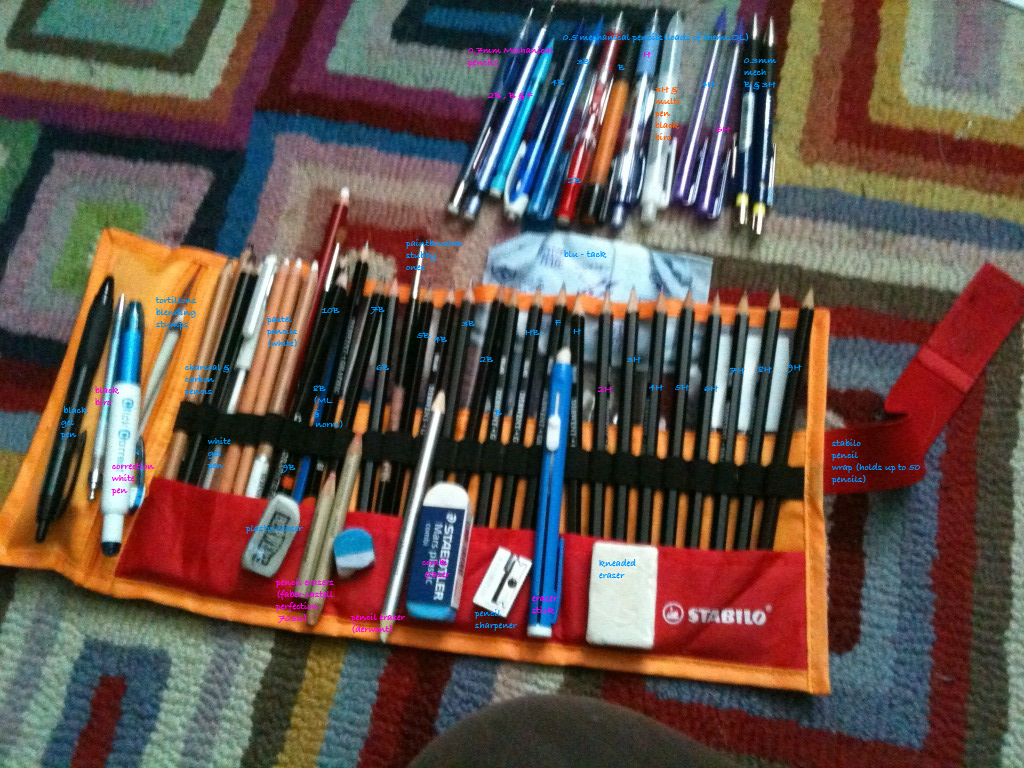 1024x768 My Drawing Equipment By Mari J