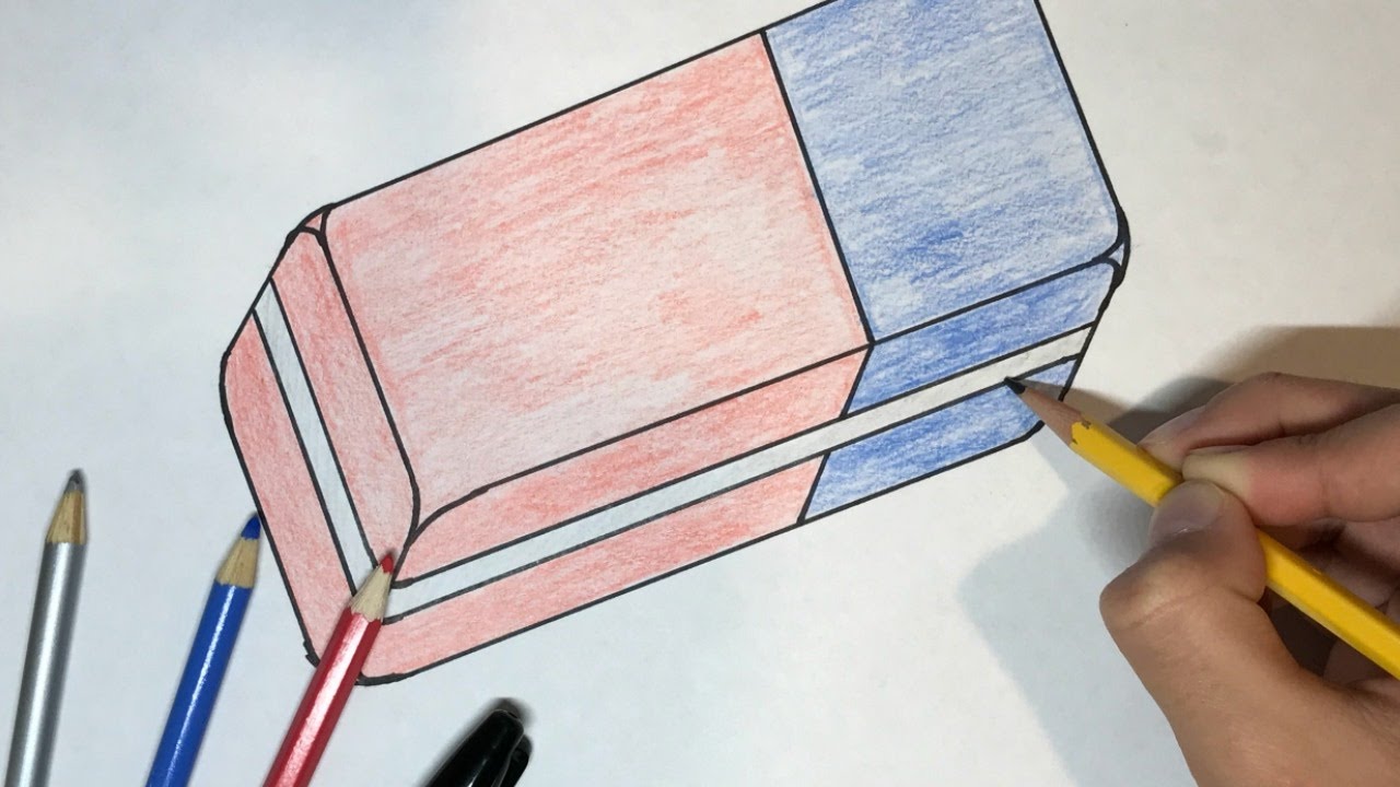 1280x720 How To Draw An Eraser Simple Drawing Tutorial