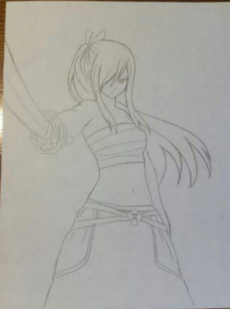 764x1024 Erza Drawing Fairy Tail Amino