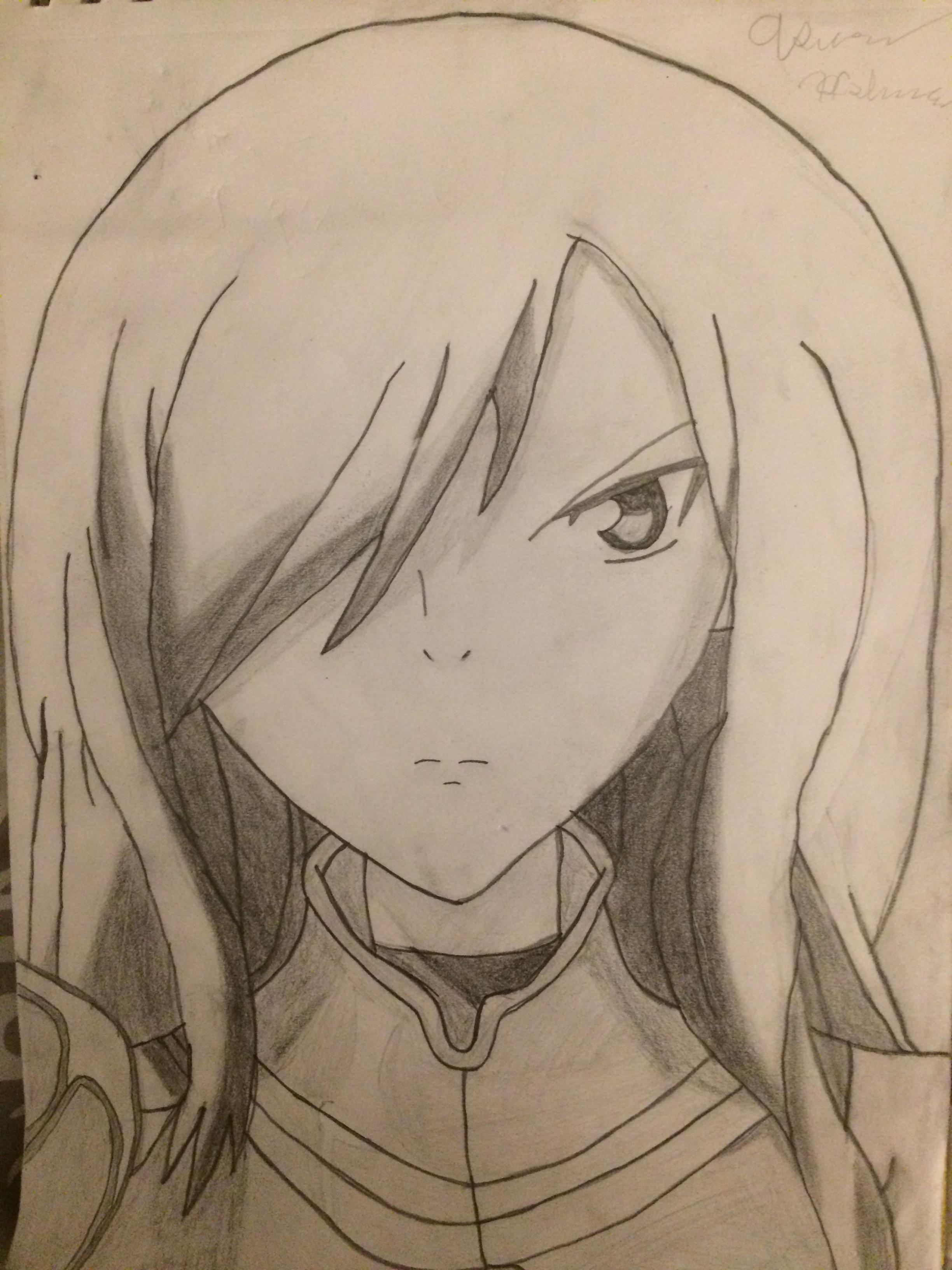 2448x3264 Erza Scarlet Drawing