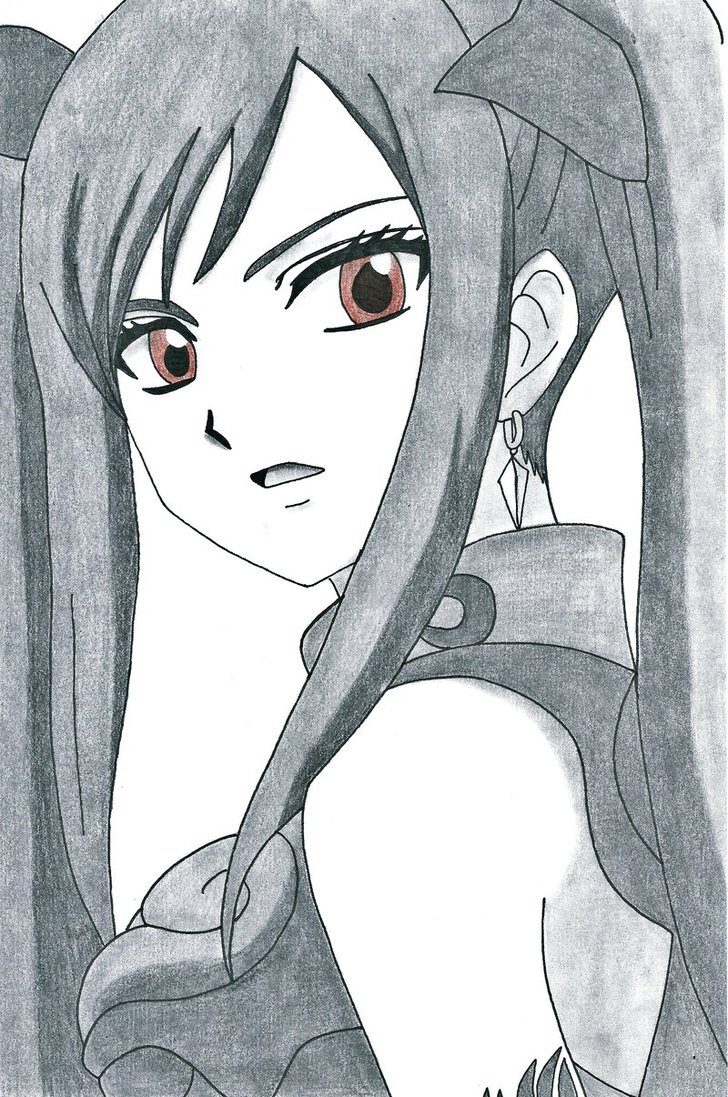 728x1097 Erza Drawing By Minatouchiha4