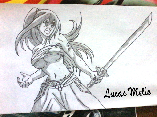 667x500 Erza Scarlet Draw By Lmslucas