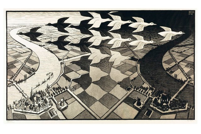 640x427 M. C. Escher's Fantastical Drawings Are On View In Scotland Photos