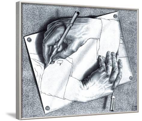 473x404 Drawing Hands Art Print By M. C. Escher