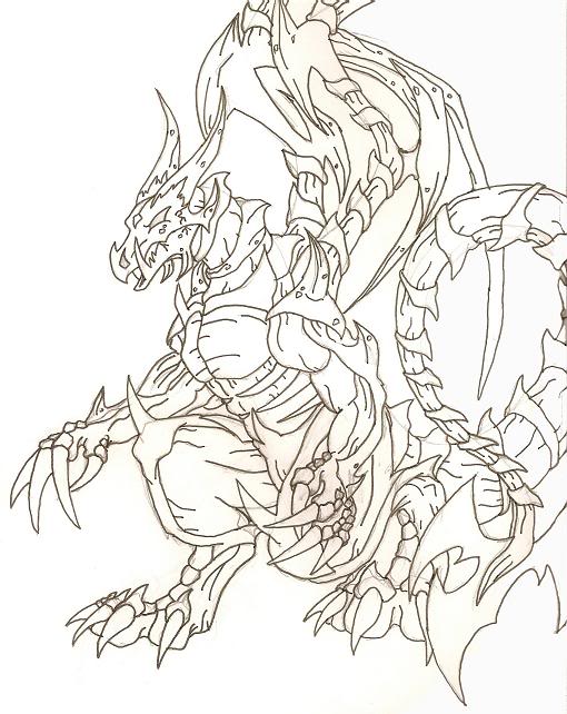 510x642 Evil Dragon Coloring Pages