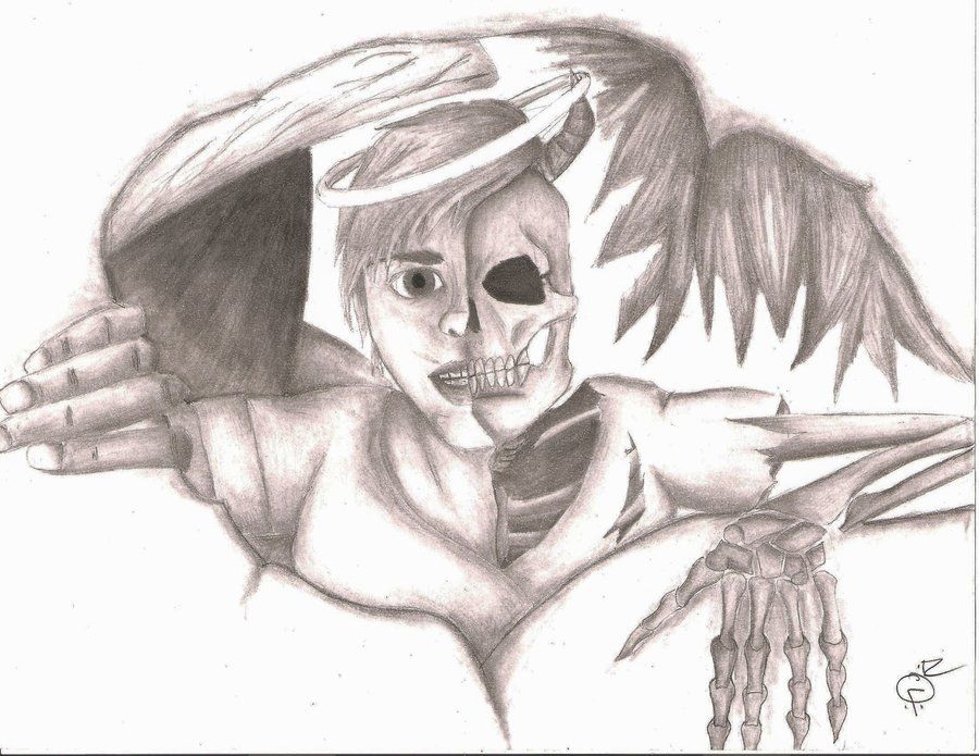 900x695 Good And Evil Tattoo By Goodly8663 On Evil Tattoo