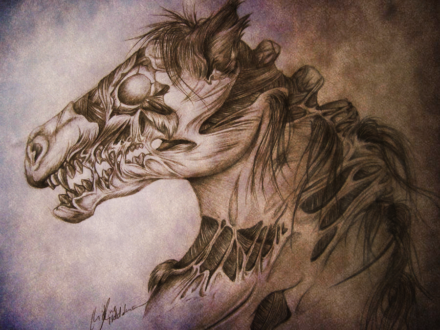 900x675 Zombie Horse By Opheliaarts