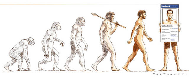 640x273 Funny Illustrations Of Evolution Of Man (42 Pics)