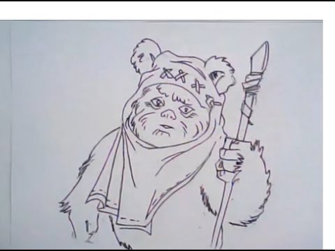 480x360 Drawing Faces (Ewok From Star Wars, Ep 149