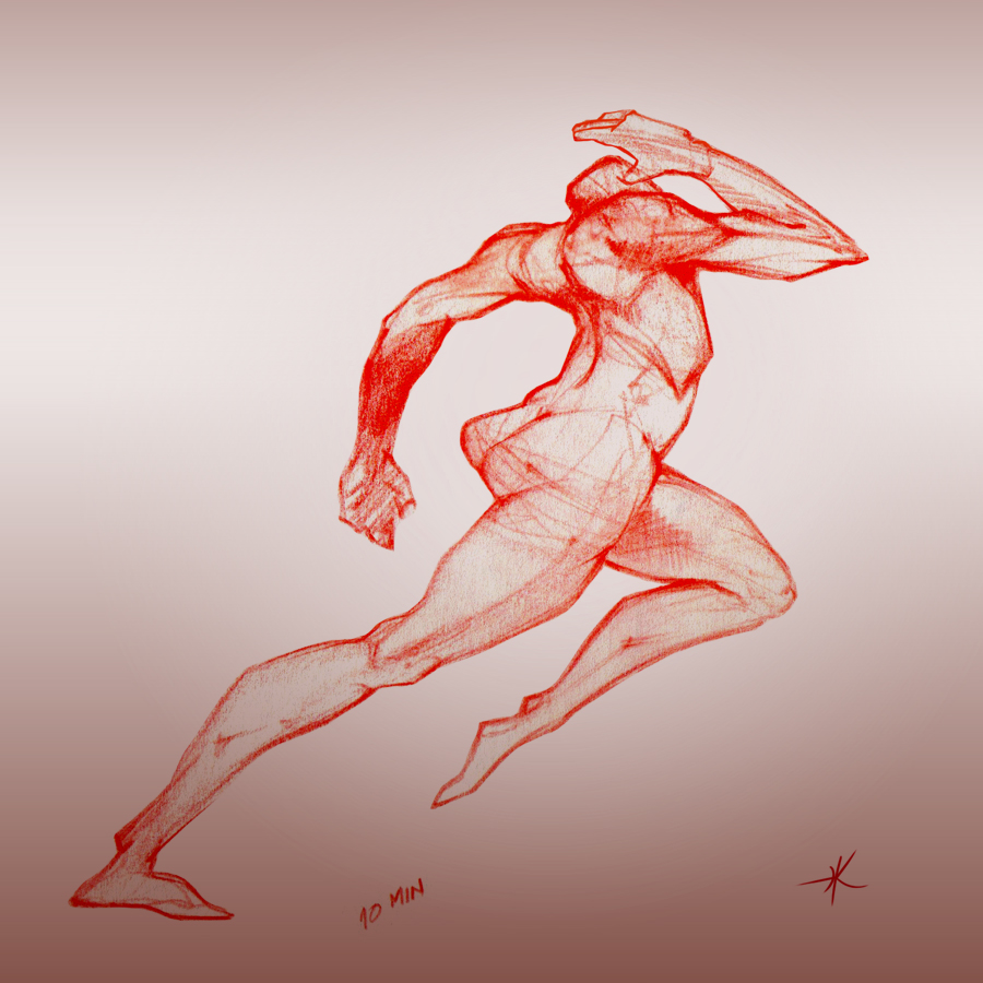 900x900 Life Drawing The Exaggerated Pose Hasan Khan