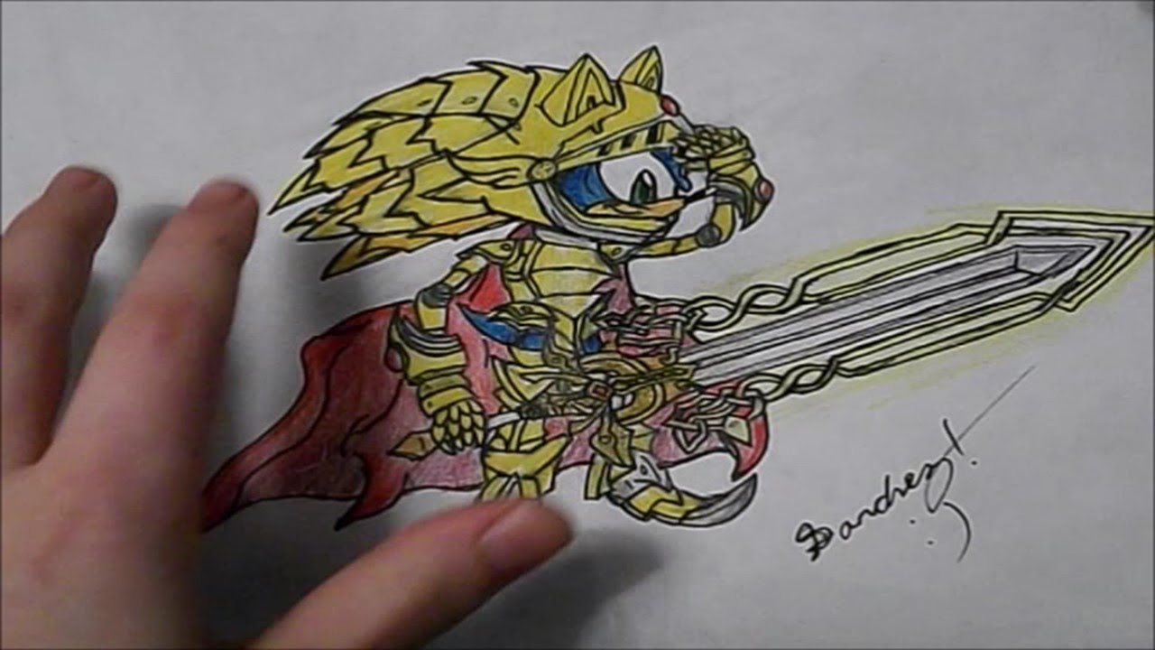 1280x720 Speed Drawing Excalibur Sonic