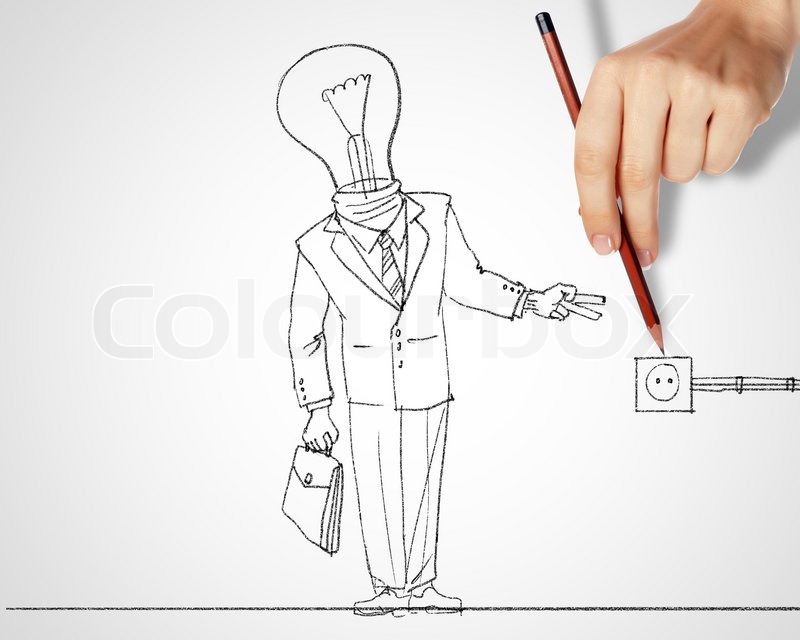 800x640 Pencil Drawing With Quesions And Challenges In Business Stock