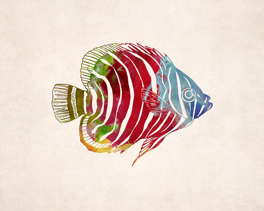 900x720 Tropical Fish Drawing Digital Art By World Art Prints And Designs