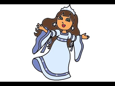 480x360 How To Draw The Snow Princess From Dora The Explorer Episodes