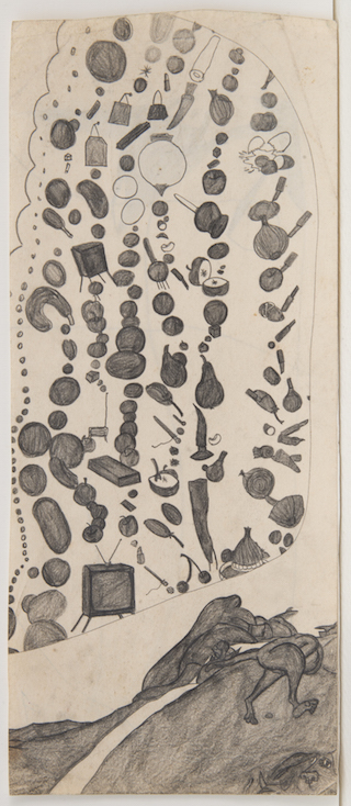 320x734 Explosive Drawing Susan King's Mash Ups, Strange Landscapes,