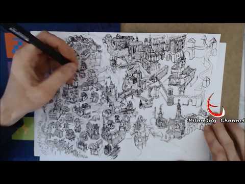 480x360 Harbour Drawing Illustration