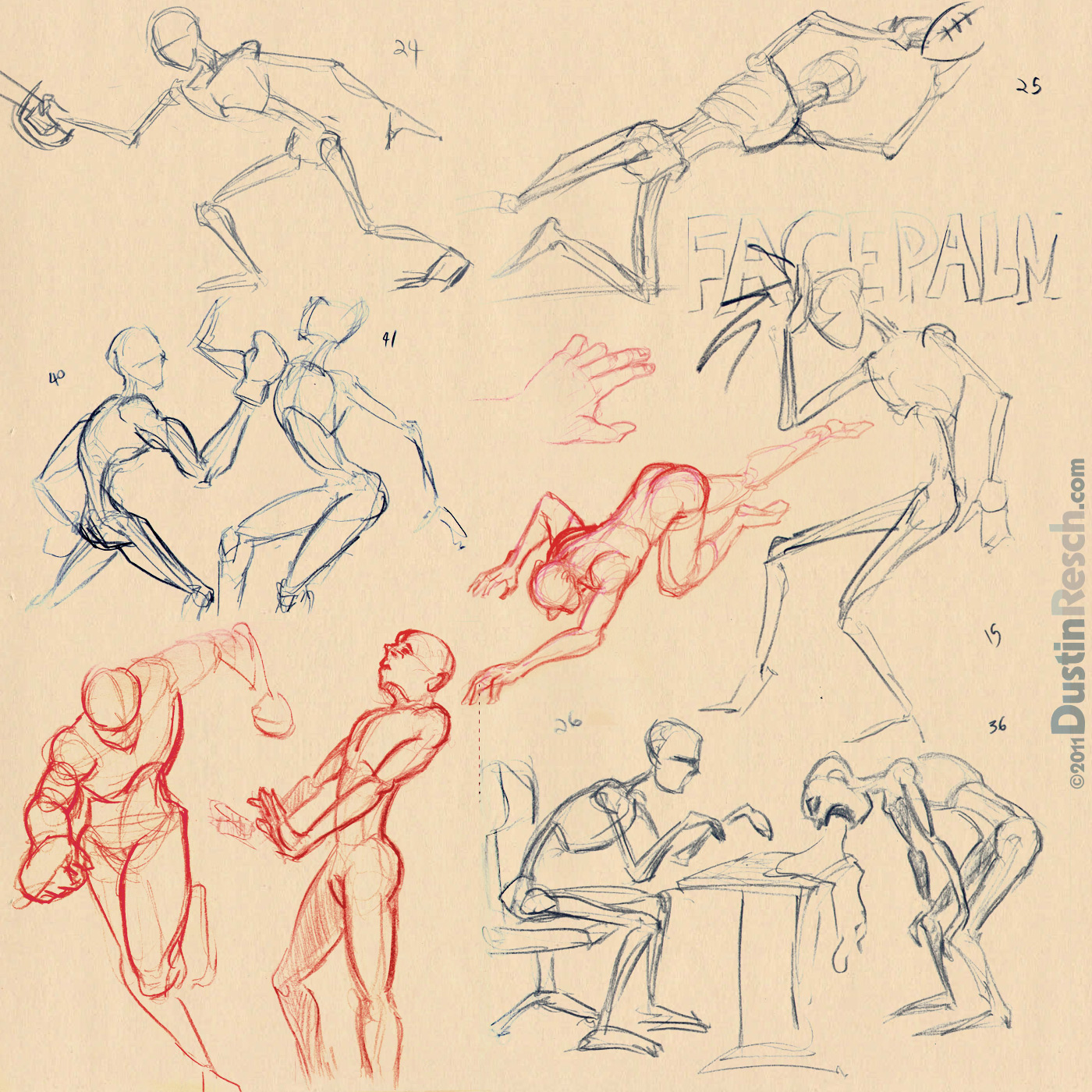 1400x1400 D0gdraw Dustin Resch Drawing Amp Anatomy Extreme Pose Gestures