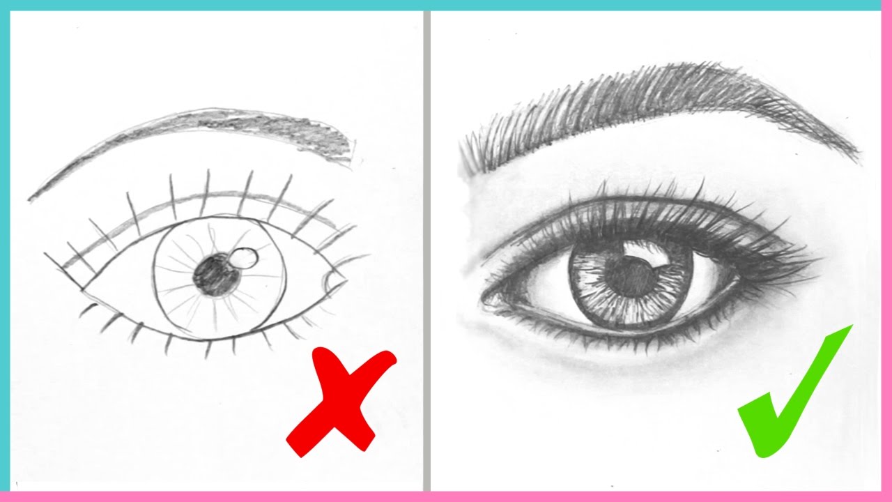 1280x720 Dos Amp Don'Ts How To Draw Realistic Eyes Easy Step By Step Art