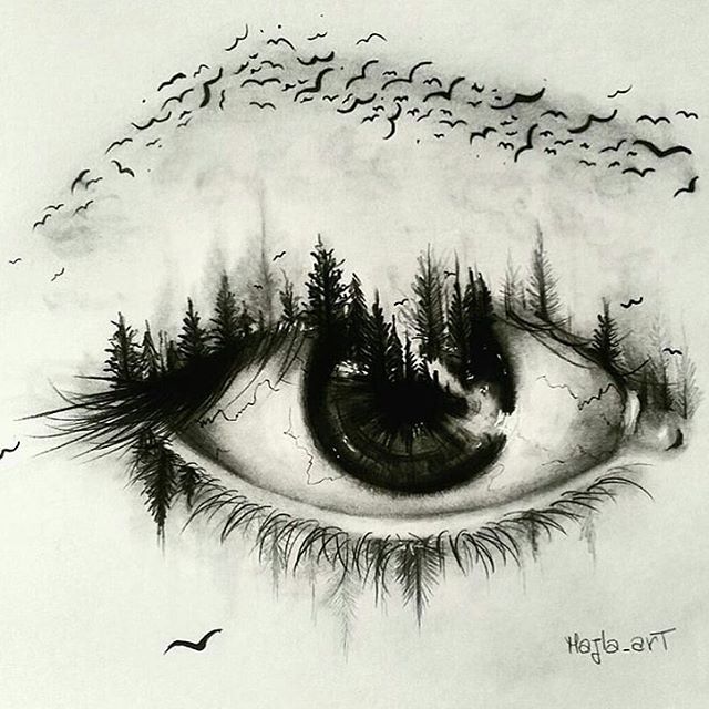 640x640 Super Creative Eye Drawing By @majla Art