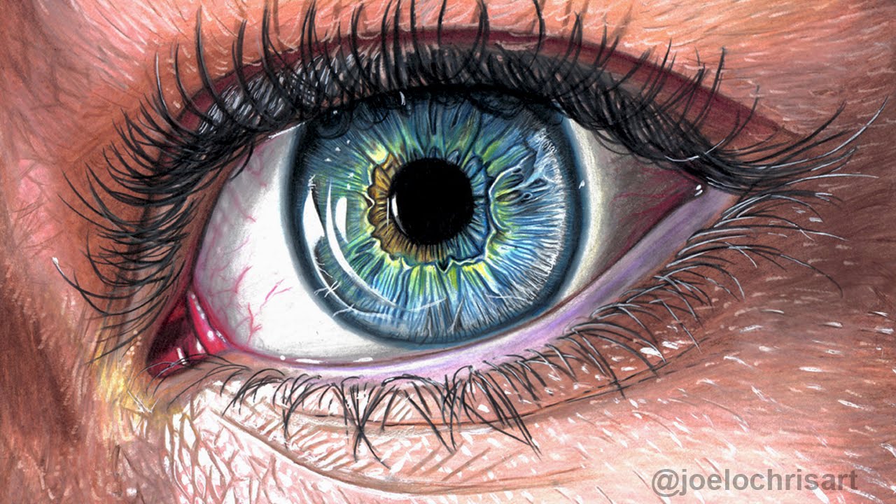 1280x720 How To Draw A Realistic Eye With Colored Pencils