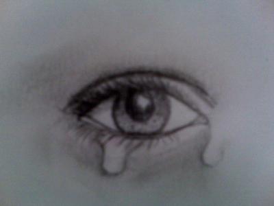400x300 Crying Eye Drawing By Natasha555