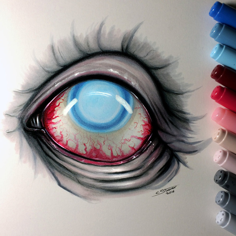 894x894 Zombie Eye Drawing By Lethalchris