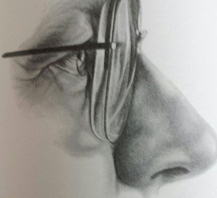 432x393 One Challenge Of Drawing Faces Eyeglasses