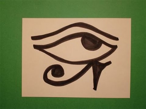 480x360 Let's Draw The Egyptian Eye Of Horus!