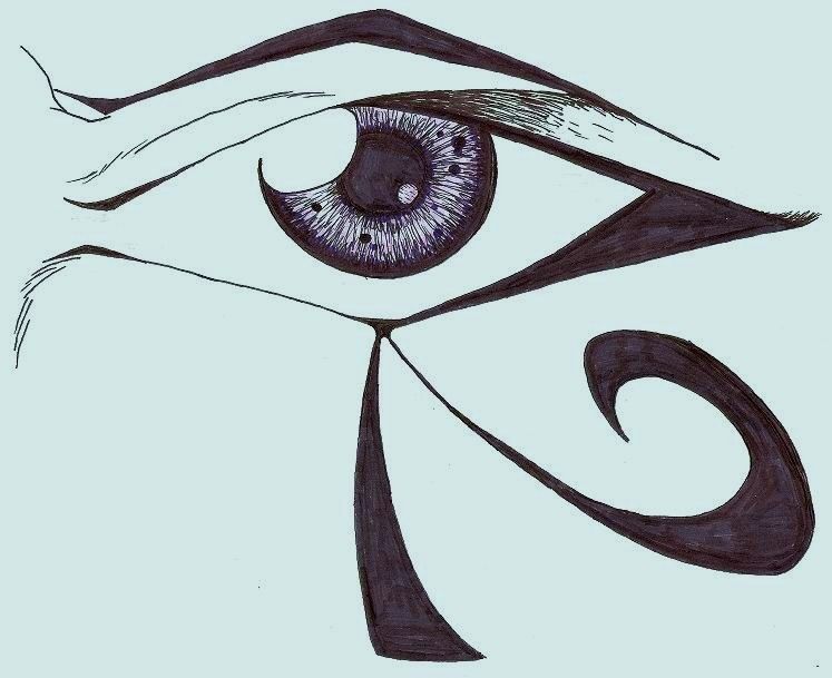 747x609 Eye Of Horus Drawing