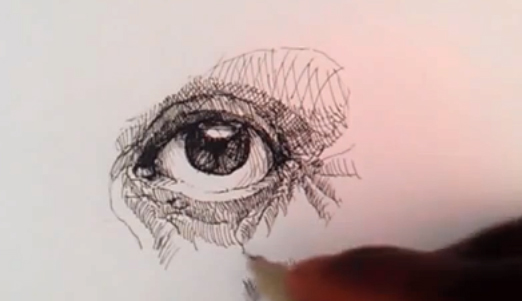 522x301 How To Draw Eye With Pen