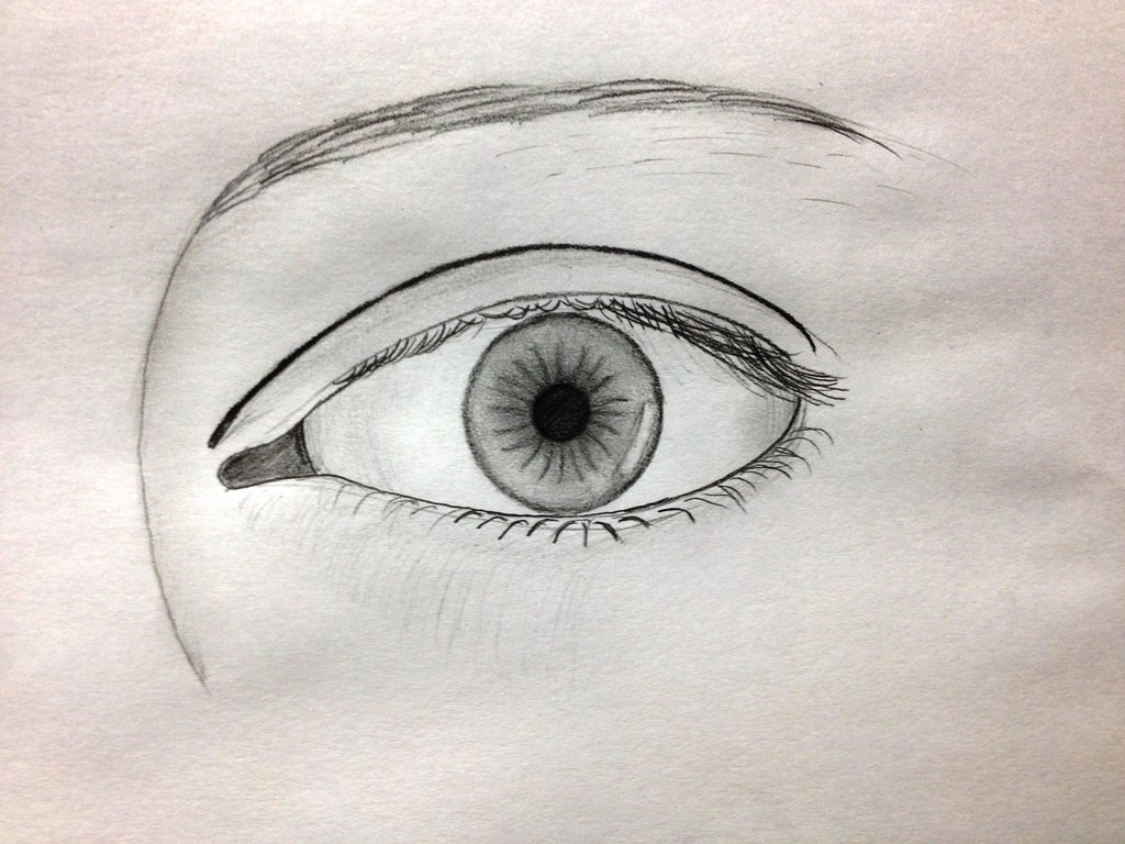 1024x768 Human Eye Drawing Byii Chan93