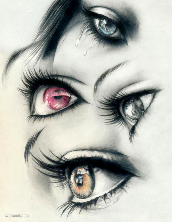 597x770 Drawing Of Eyes 12